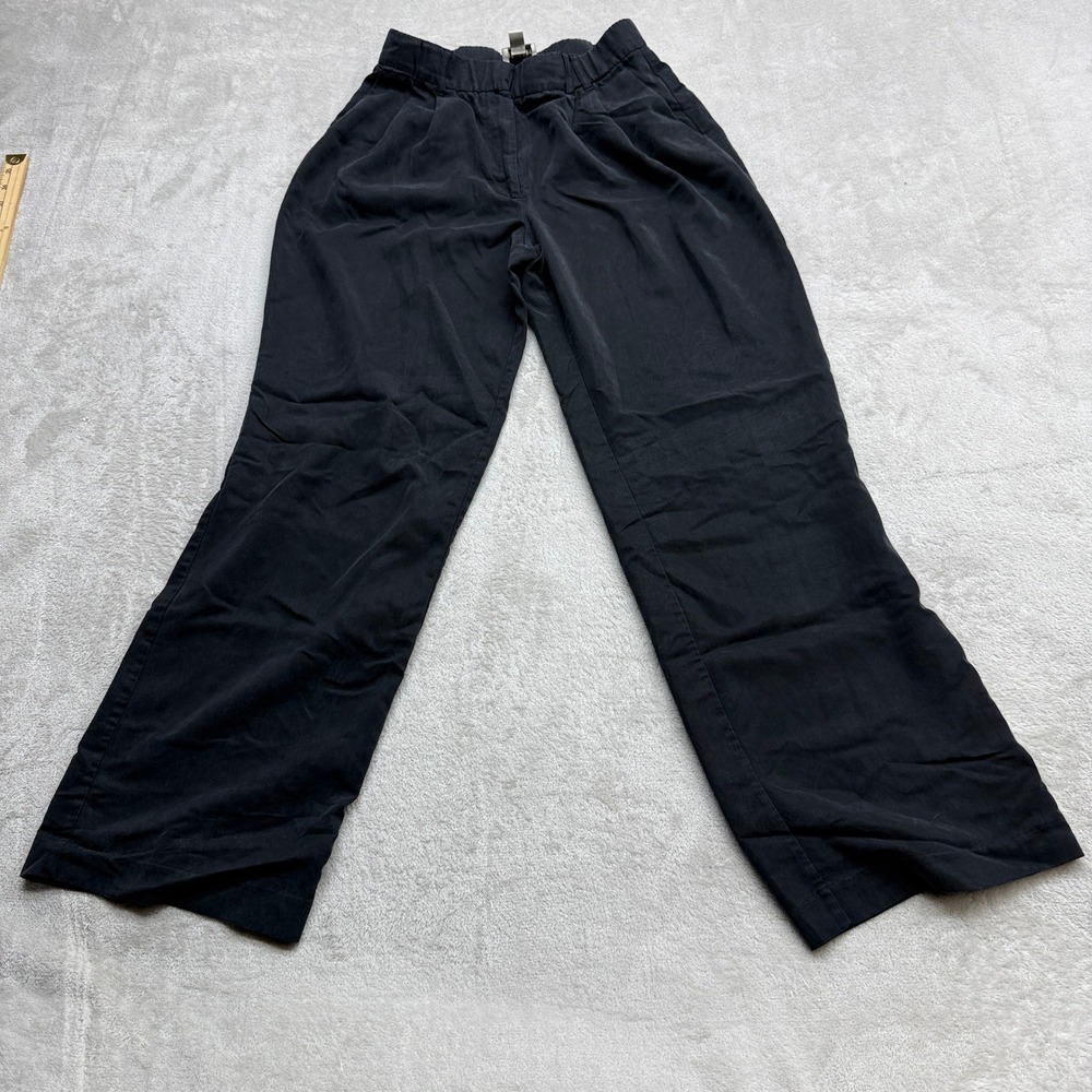 Anthropologie INDUSTRY Wideβ Pants Womens 8 Black Lyocell Blend HR Chic Trousers